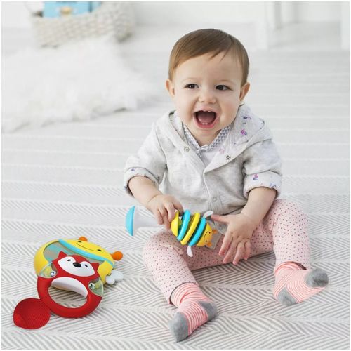Baby Musical Toys Set for 6+ Months  Sensory Rattle Drum, Tambourine, Bee Shaker — image 5