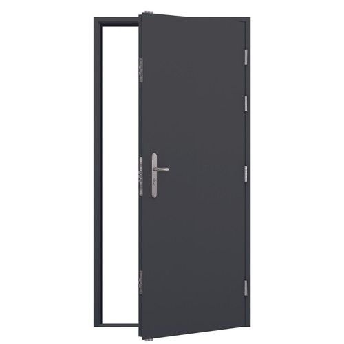 Steel Security Personnel Door - Anthracite Grey - 19 Locking Pts | Latham's