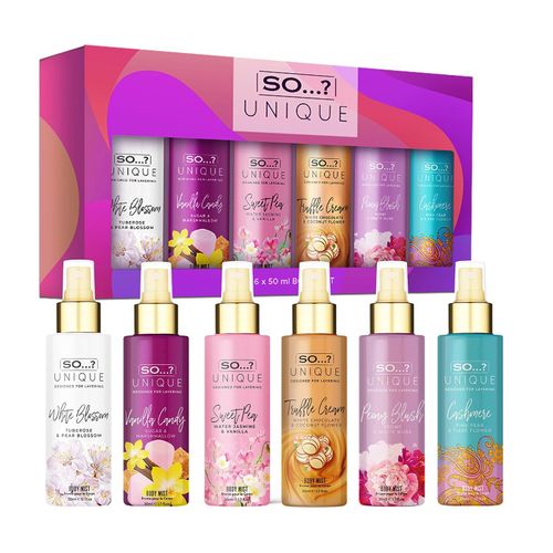 So…? Unique Grande Womens Mini Mist Gift Set, Body Mist Fragrance Spray (6x50ml) — image 1