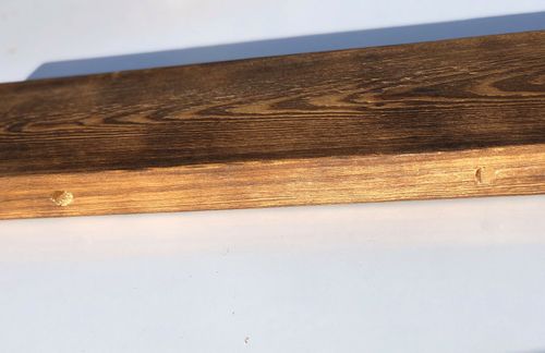 Rustic Floating Reclaimed Solid wood Shelf Chunky Handmade Shelves Free Brackets — image 8