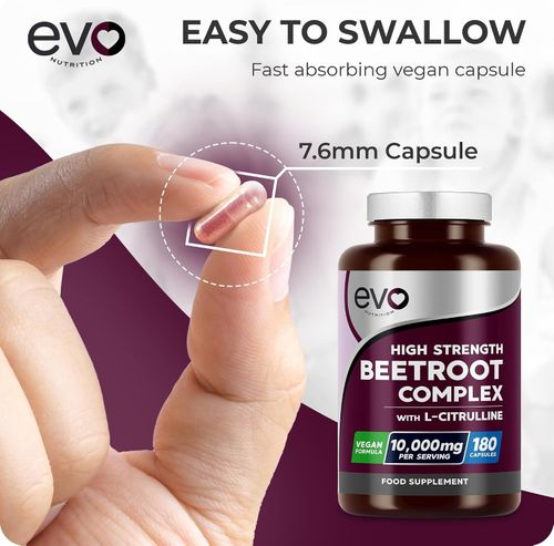 Beetroot Capsules 10000mg - High Strength Beetroot Supplement 180 Vegan Capsules — image 6