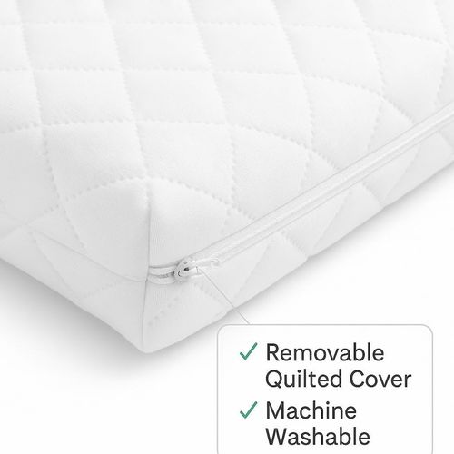 Toddler Eco Fiber Cot Bed Mattress 120x60x10cm Firm Foam Anti Allergy UK Made — image 4