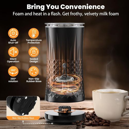 VIWAVE Milk Frother Electric,4 in 1 Automatic Milk Frother, Hot&Cold Milk Foamer — image 3