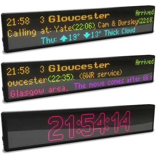 60cm Real station audio! Train Departure Board live Rail, Tube, Tram & Bus gift — image 8