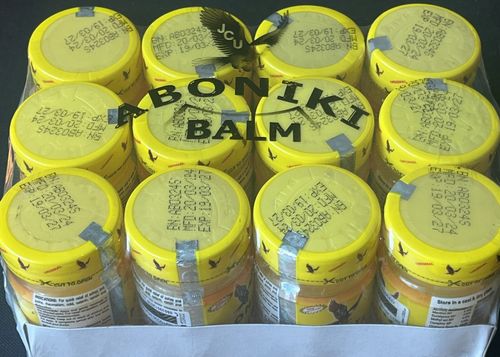 Aboniki Balm Relieves pain, aches, cold -25g- (x 12 in PACK) EXPIRES  2029 — image 1