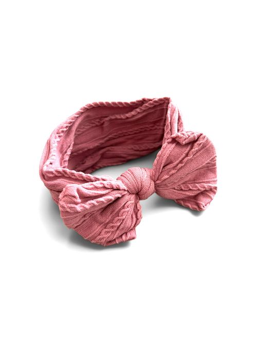 New-born Baby Girls Headband Bow Set, Soft Elastic Bow Knot Hair Band, 4 Pack — image 2