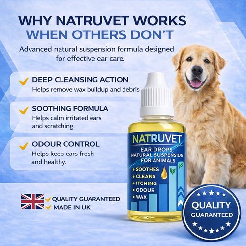 *MAX STRENGTH* Dog Ear Drops STOP Shaking Ears Itching Mites Odour Wax 30ml — image 8