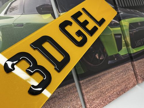 3D BLACK Gel Domed Number Plate Making Numbers Letters Digits 350* NEXT DAY — image 2