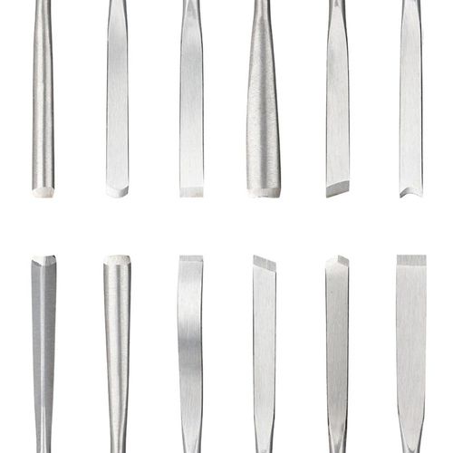 12Pcs Wood Carving Hand Chisel Set Woodworking Professional Lathe Gouges Tools — image 13