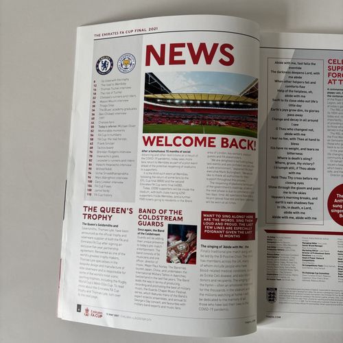 2021 FA Cup Final Programme Chelsea v Leicester City — image 3