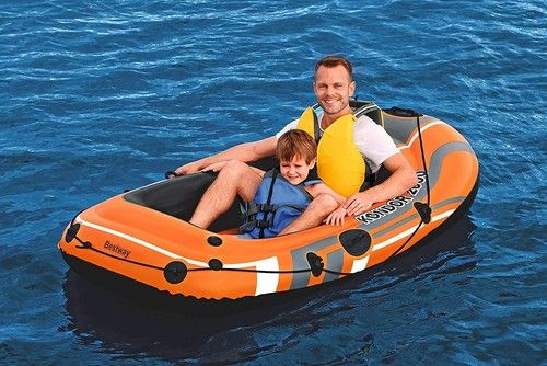 New Bestway Inflatable Fishing Rowing Boat Raft Canoe Kayak Dinghy Rubber Boat 