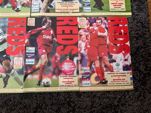 Liverpool FC 56 x Match Programmes 94 95 97 & 1998 See Photos Job Lot Bundle — image 12