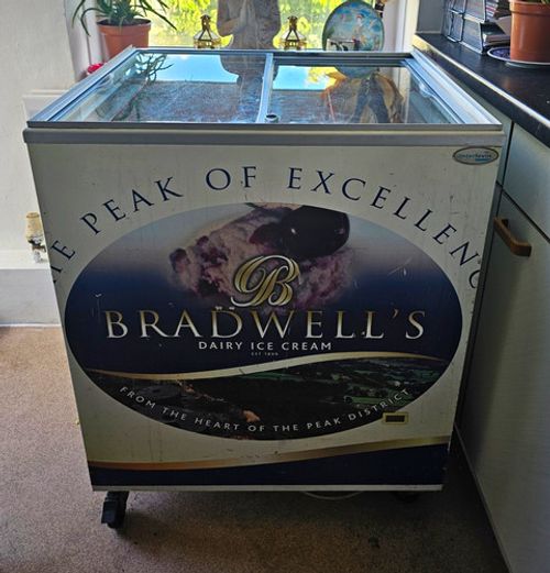 Interlevin Commercial Ice Cream Deep Chest Freezer Flat Glass Lid Bradwell's