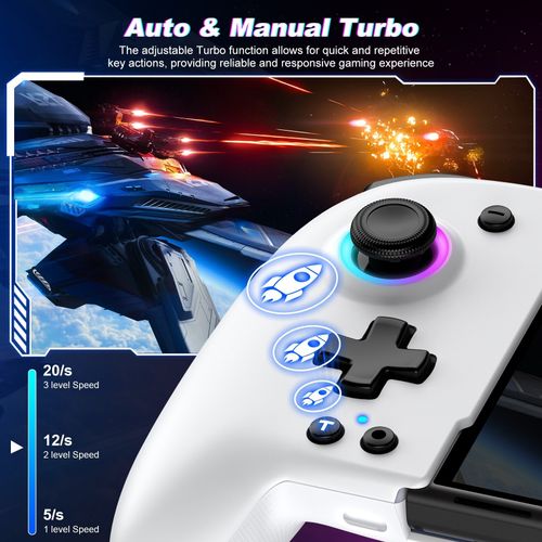 Switch Controllers for Nintendo Switch/OLED with RGB Light, Full-Size Joy-pad — image 3
