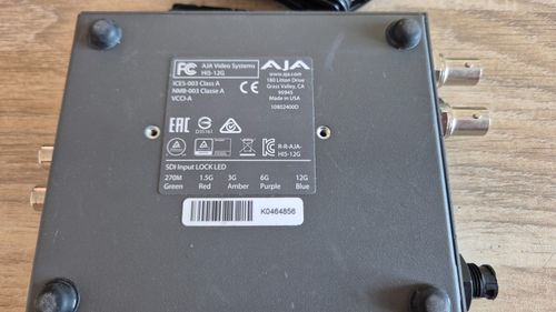 AJA HI5-12G-R0 SDI to HDMI Converter 4K60p / HDR / 12G-SDI with new PSU — image 2