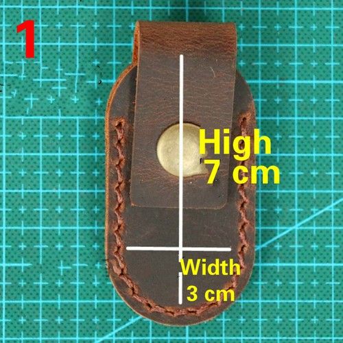 DIY Handmade Cowhide Leather Belt Folding Knife Pouch Cover Holder Fixed Blade