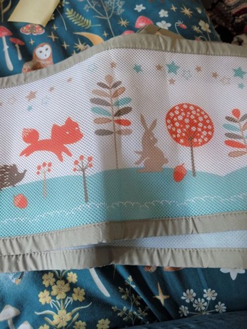 BreathableBaby Breathable Mesh Liner For Cot Beds Covers 4 Sides