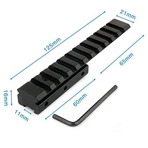 Extend Scope Mount 11mm to 20mm Dovetail Rail Picatinny Rail Adapter