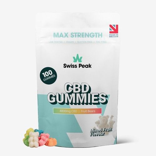 CBD Gummies THC-Free Swiss Peak 3200/4800mg Bear Gummies | Broad Spectrum