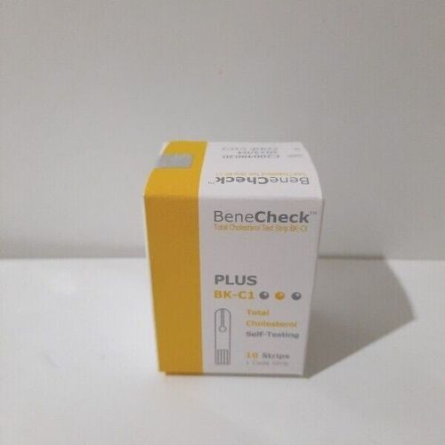 BENECHECK CHOLESTEROL Blood Test Strips - 1 Box @10pcs (EXP 04/2027) — image 2