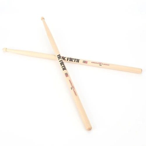Vic Firth 5A Drum Sticks VF-5A Wood Tip Hickory American Classic Drummers Choice