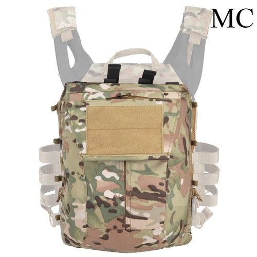 Tactical Zip-on Panel Pack Backpack Carrier Pouch Bag For AVS JPC 2.0 CPC Vests