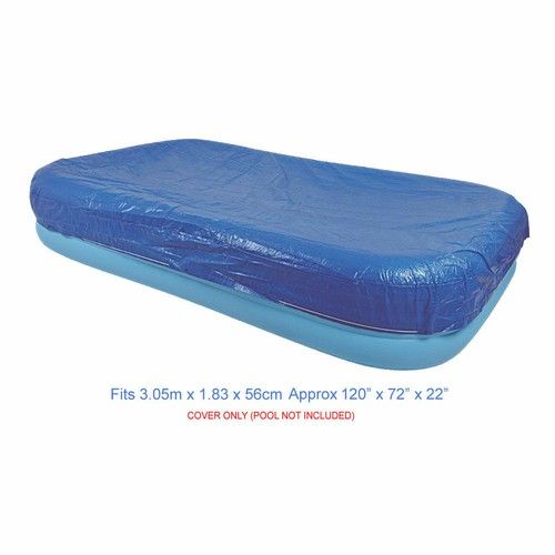 Bestway 119" Rectangular Inflatable Paddling Swimming Pool Cover Protector