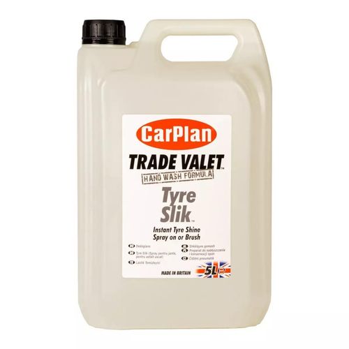 CarPlan TSS505 Tyre Slik 5 Litre Instant Tyre Shine & Tyre Dressing x4 — image 5