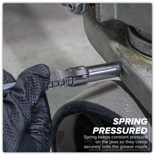 Sealey Grease Gun Coupler Single Handle Quick Connect Lock Oil Injection Nozzle — image 6