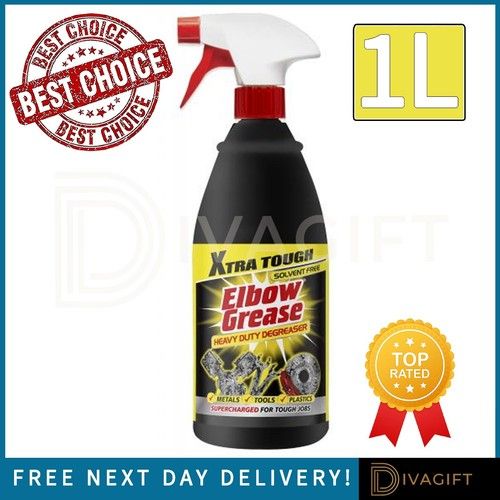 ELBOW GREASE HEAVY DUTY ENGINE DEGREASER SPRAY CLEANER REMOVE DIRT GREASE 1L NEW