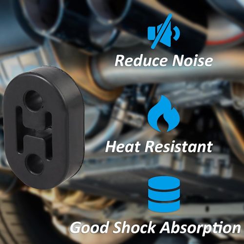 4PCS Poly Polyurethane Exhaust Hanger Mounts 2 Hole Muffler Rubber Universal — image 9