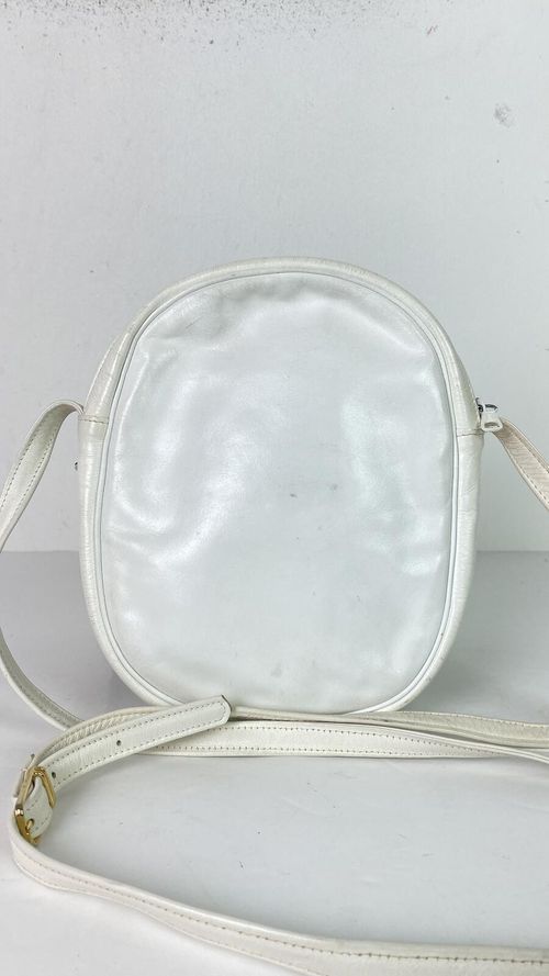 Russell And Bromley White Leather Crossbody Bag Zip Small — image 4