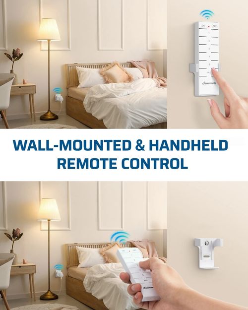 5 Remote Control Plug Sockets 13A Wireless Power Switch Lights Appliances Set — image 11