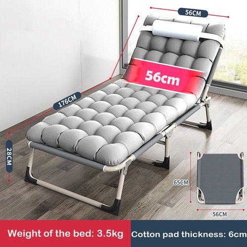 Camping Cot Heavy-Duty Portable Camping Bed Folding Sleeping Bed with Mattress