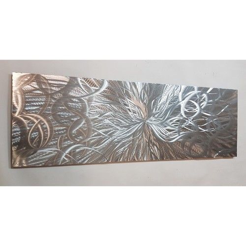 Modern abstract metal wall art. Artwork. Home Decor. Twice Confused. Silver Only