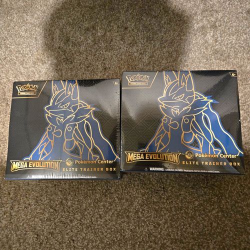 1 X Pokémon Center Mega Evolution Pokémon TCG Elite Trainer Box English
