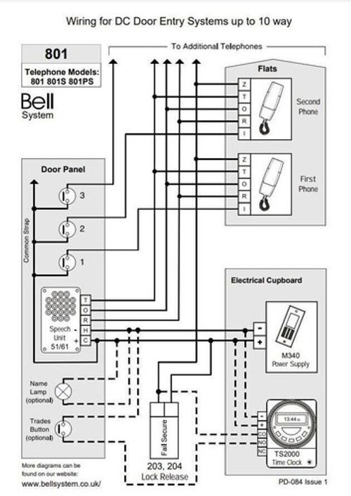 BELL SYSTEM 801 EXTRA HANDSET SPARE AUDIO DOOR PHONE INTERCOM ELECTRIC UNIT CALL