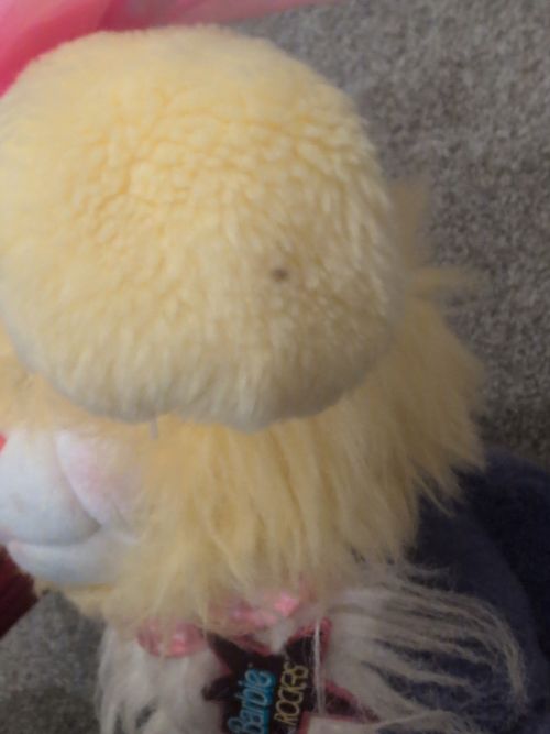 Vintage Barbie And The Rockers Dog Soft Toy 1986 Yellow And Purple Rare To Find — image 9