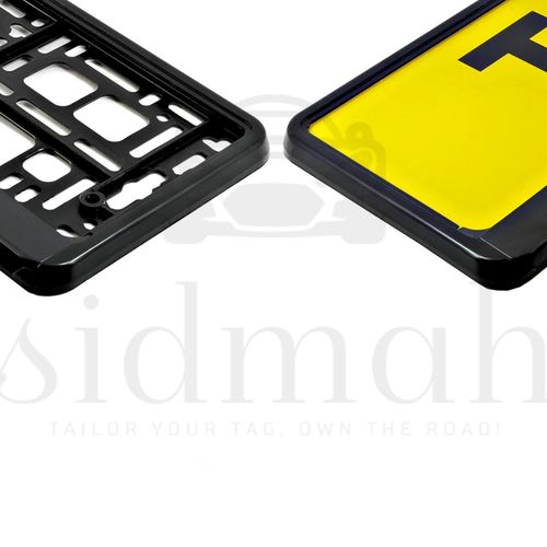 Pair of Premium Number Plate Holders | Front & Rear Frames | Stylish Matte Black — image 12