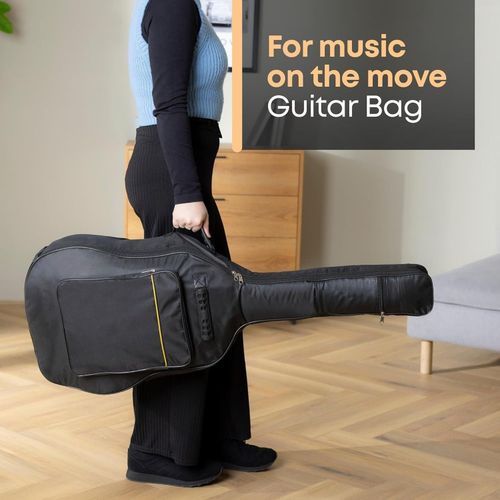 41" Guitar Back Bag Black Padded Protective Classical Acoustic Carry Case Strap — image 4