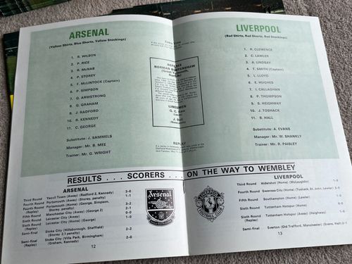 Unused 1971 FA Cup Final Programme, Arsenal v Liverpool at Wembley — image 4