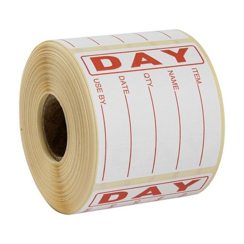 Food Hygiene Day Dot Food Label Best Before Labels Roll of 500 labels Red