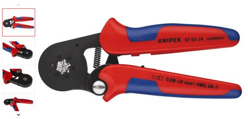 Knipex 97 53 14. Crimping Pliers for End Sleeves (ferrules) up to 10 mm²
