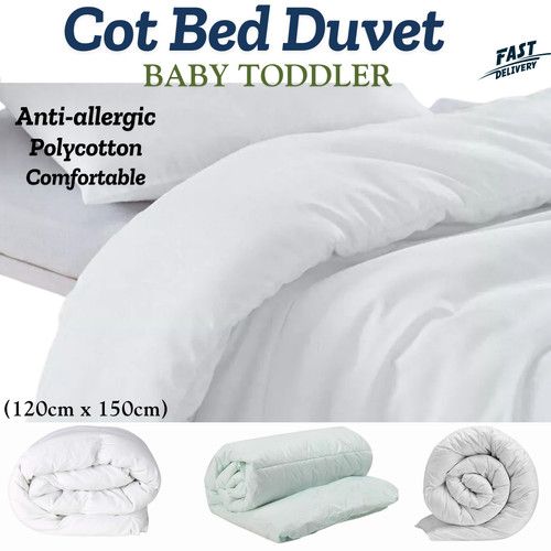 Luxury Cot Bed Duvet Quilt Anti-allergic Baby Toddler All Season (120cm x 150cm)