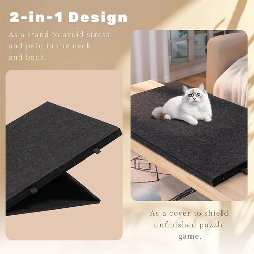 1000PCS Tilting Puzzle Board with 2in1 Designed Stand Cover Felt Mat w/ 6 Drawer — image 9