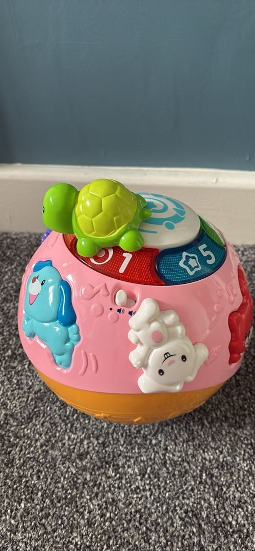 VTech Crawl & Learn Bright Lights Ball Baby Toy Light Ball Pink/Orange — image 2