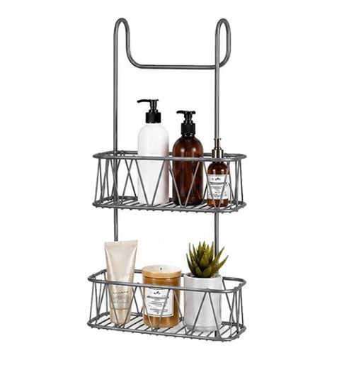 Over Door Shower Caddy 2/3 Tier Shower Screen Hanging Storage Rack Organiser