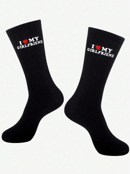 1 Pair “I Love My Girlfriend” Socks – Cute & Funny Gift for Boyfriend -UK — image 6