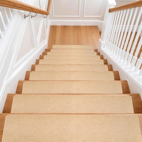 10/20PCS Anti-Slip Stair Tread Pads Carpet Stair Treads Mats Self Reused Step UK