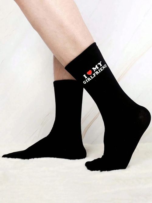 1 Pair “I Love My Girlfriend” Socks – Cute & Funny Gift for Boyfriend -UK — image 13